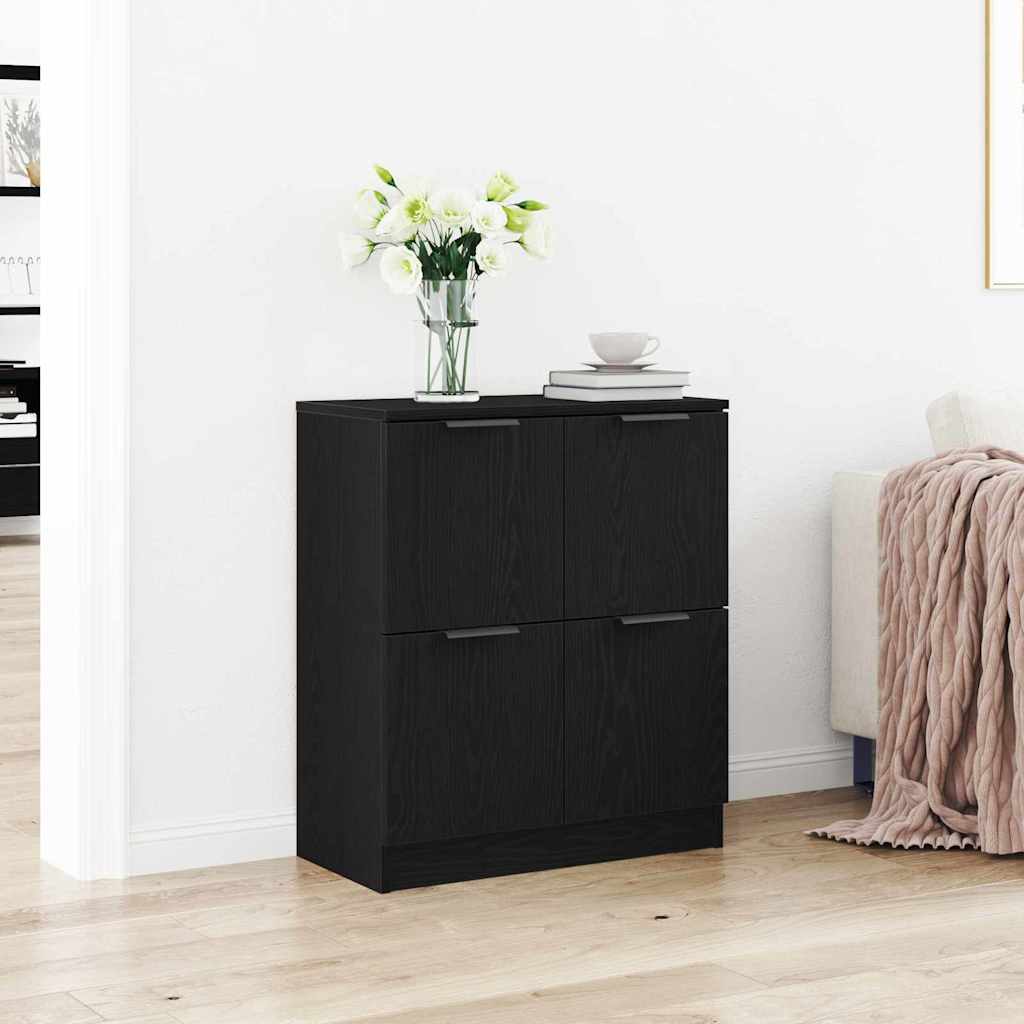 Credenza Nero 60 x 30 x 70 cm Legno multistrato