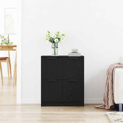 Credenza Nero 60 x 30 x 70 cm Legno multistrato