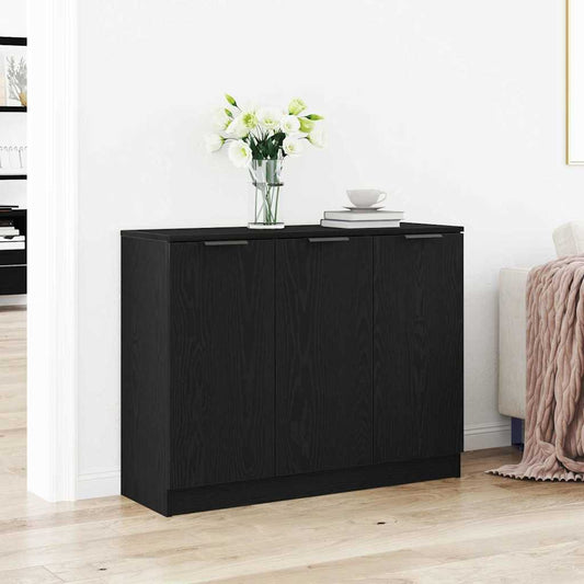 Credenza Nero 90.5 x 30 x 70 cm Legno multistrato