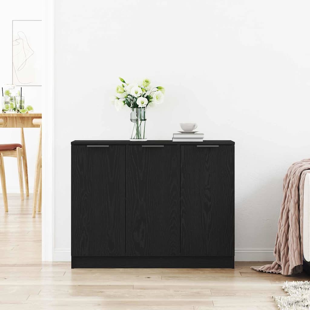 Credenza Nero 90.5 x 30 x 70 cm Legno multistrato