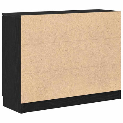 Credenza Nero 90.5 x 30 x 70 cm Legno multistrato