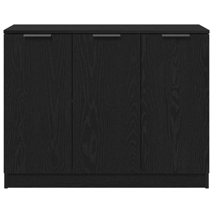 Credenza Nero 90.5 x 30 x 70 cm Legno multistrato