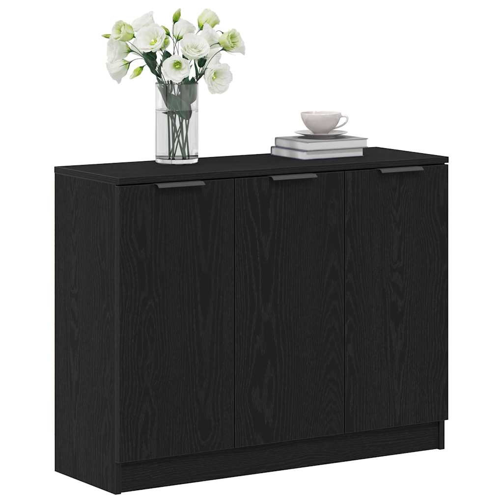 Credenza Nero 90.5 x 30 x 70 cm Legno multistrato