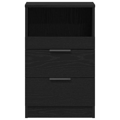 Armadio da Notte Rovere nero 40 x 35 x 65 cm Legno multistrato