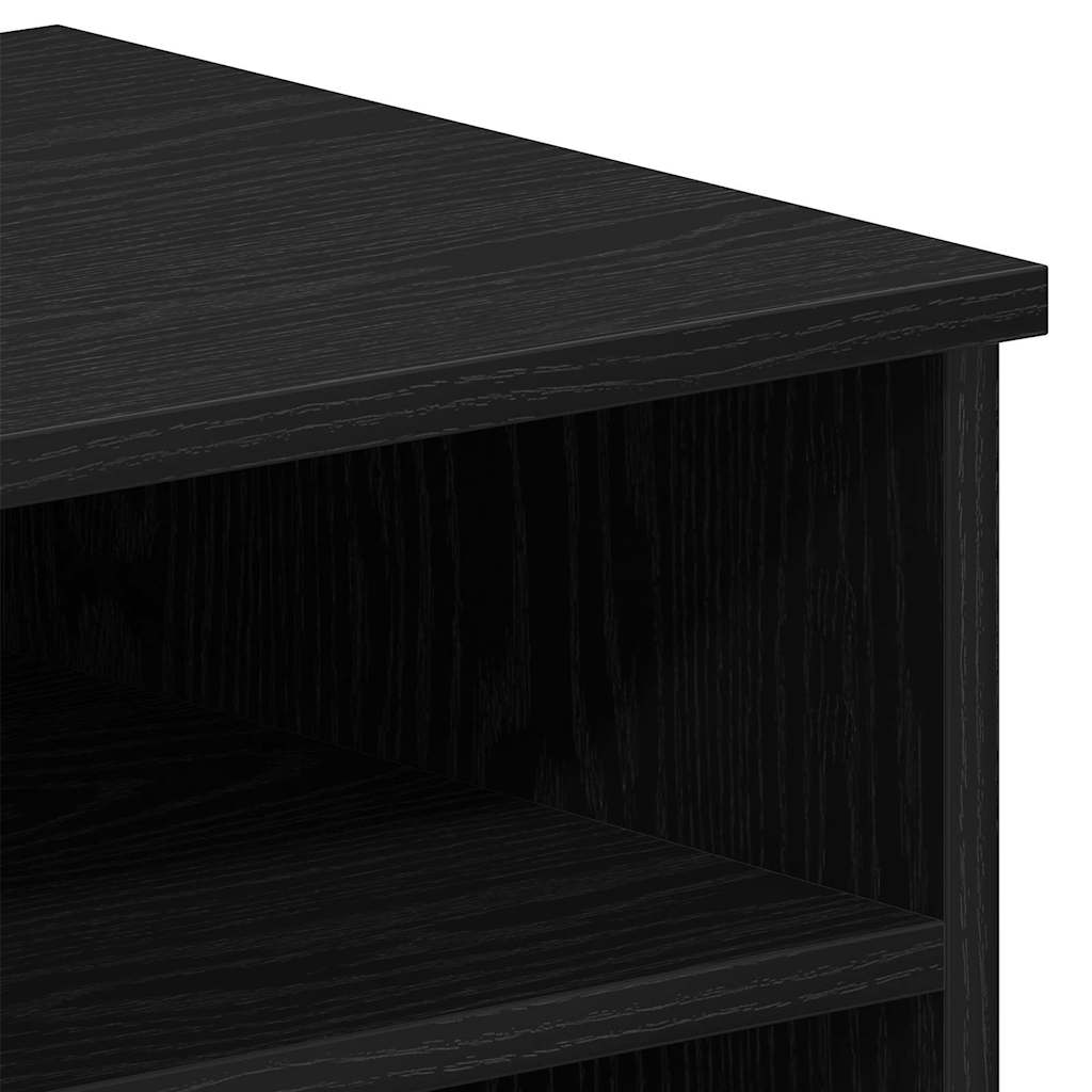 Mobile TV 2 pcs Rovere Nero 80 x 35 x 36,5 cm Legno multistrato