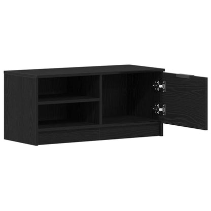 Mobile TV 2 pcs Rovere Nero 80 x 35 x 36,5 cm Legno multistrato