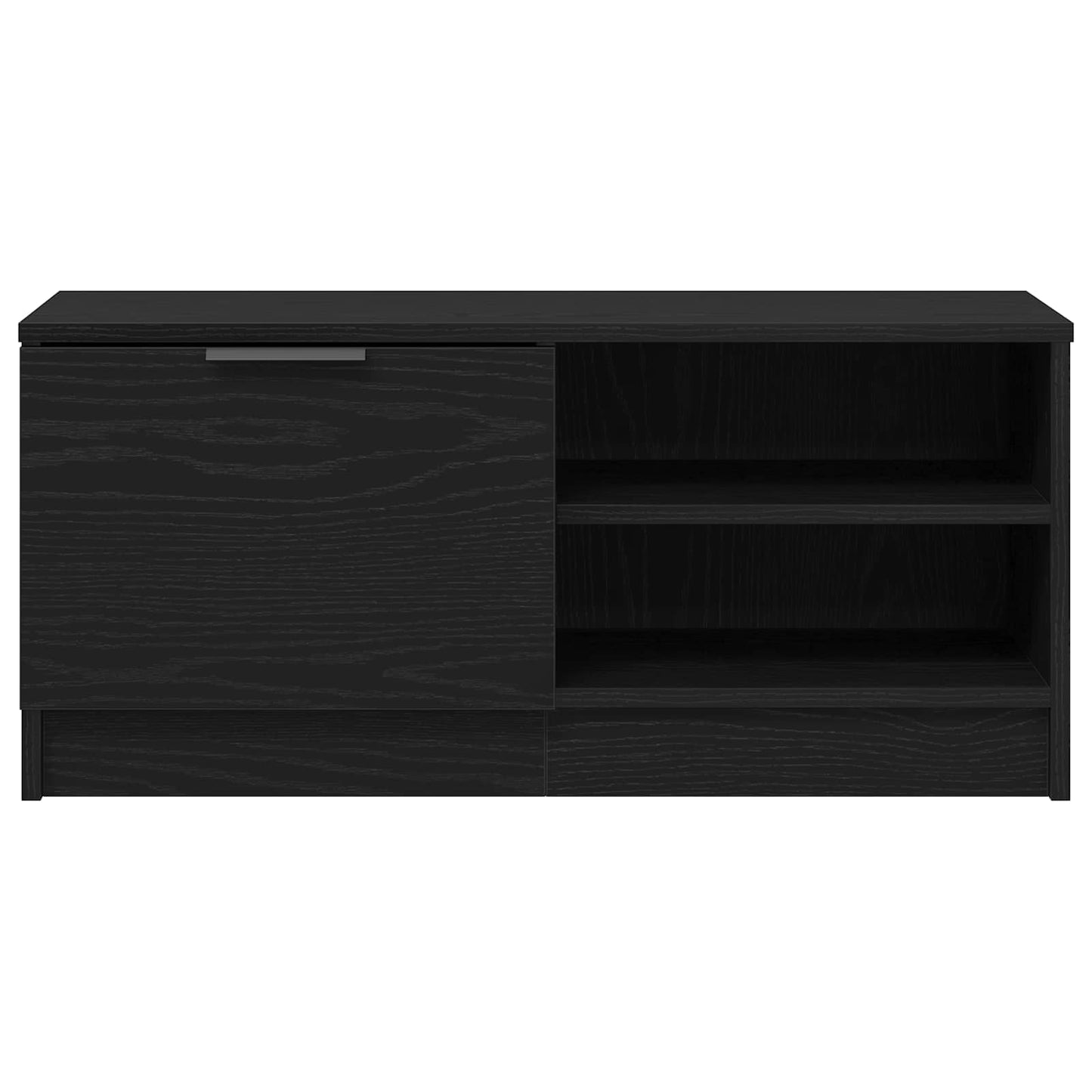 Mobile TV 2 pcs Rovere Nero 80 x 35 x 36,5 cm Legno multistrato