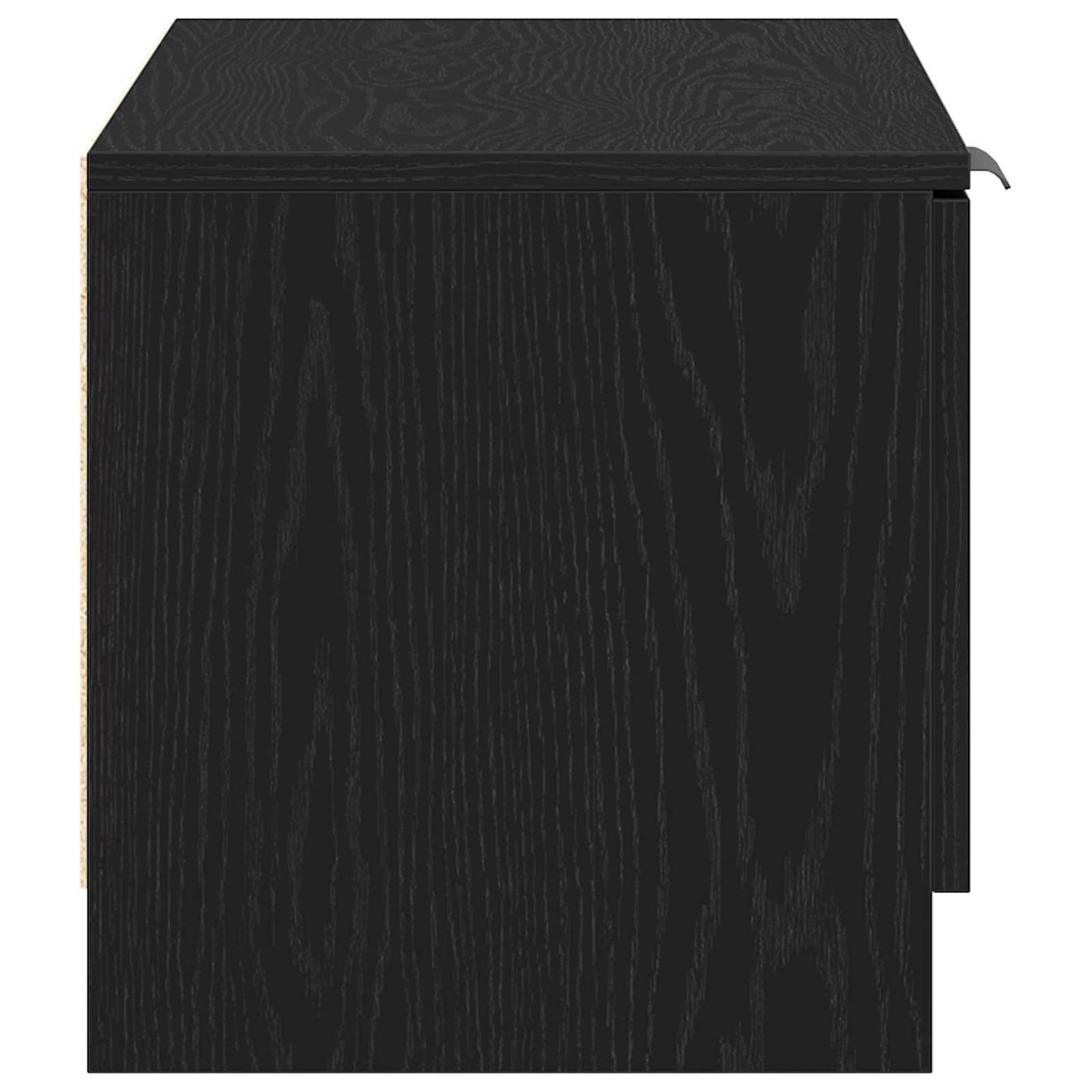 Mobile TV 2 pcs Rovere Nero 80 x 35 x 36,5 cm Legno multistrato