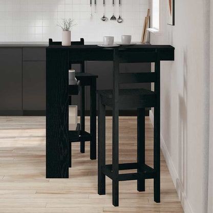 Tavolo Bar da Parete Rovere Nero 102 x 45 x 103,5 cm | homemem39