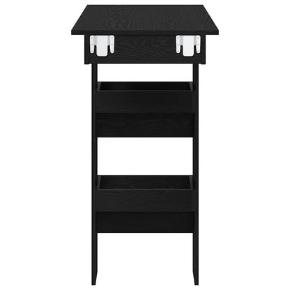 Tavolo Bar da Parete Rovere Nero 102 x 45 x 103,5 cm | homemem39