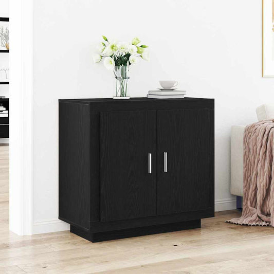 Credenza Nero 80 x 40 x 75 cm Legno multistrato