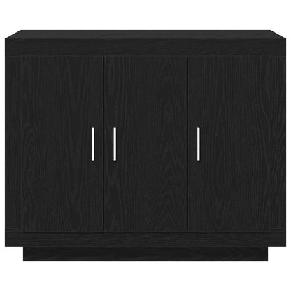 Credenza Rovere Nero 92 x 35 x 75 cm Legno multistrato