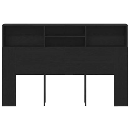 Testata del letto con testiera Rovere nero 160 x 19 x 103.5 cm