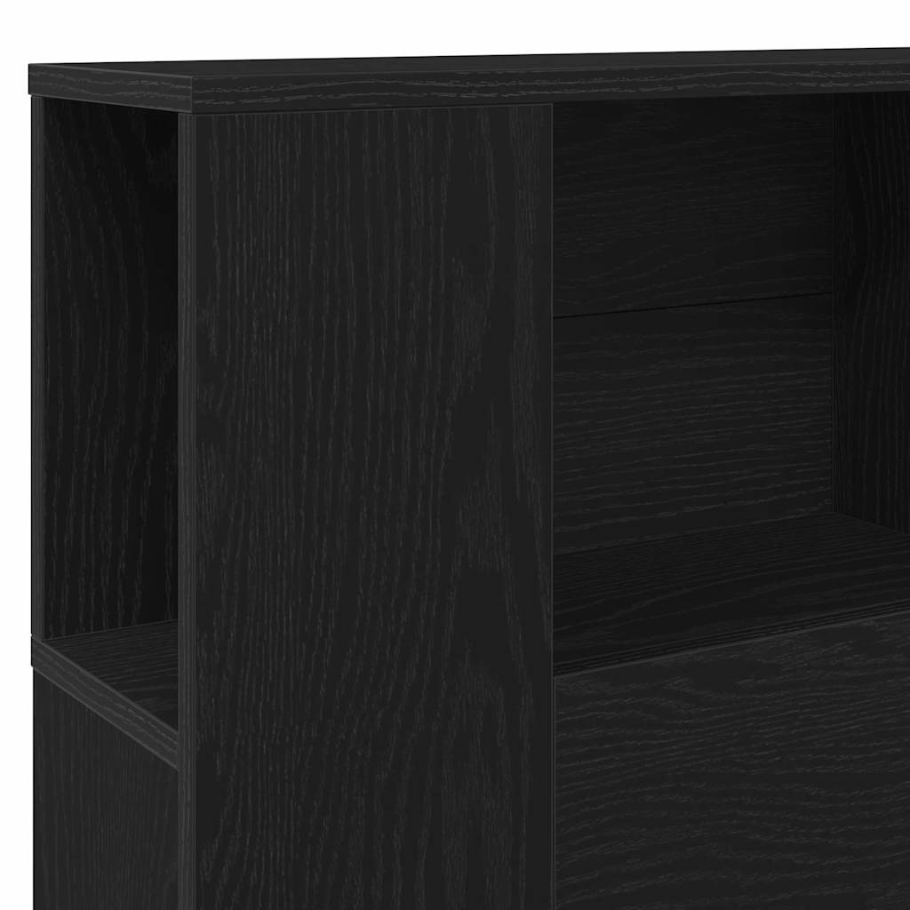 Testata del letto Rovere nero 140 x 19 x 104.5 cm