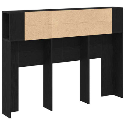 Testata del letto Rovere nero 140 x 19 x 104.5 cm