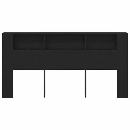 Testata del letto Rovere nero 200 x 18,5 x 104,5 cm