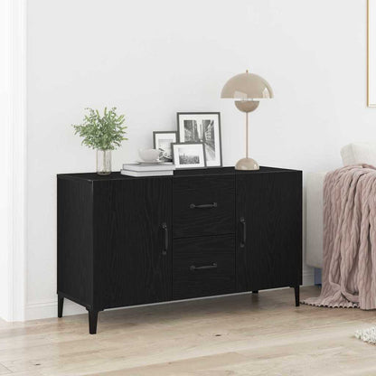 Credenza con cassetto Nero 100 x 36 x 60 cm Legno multistrato