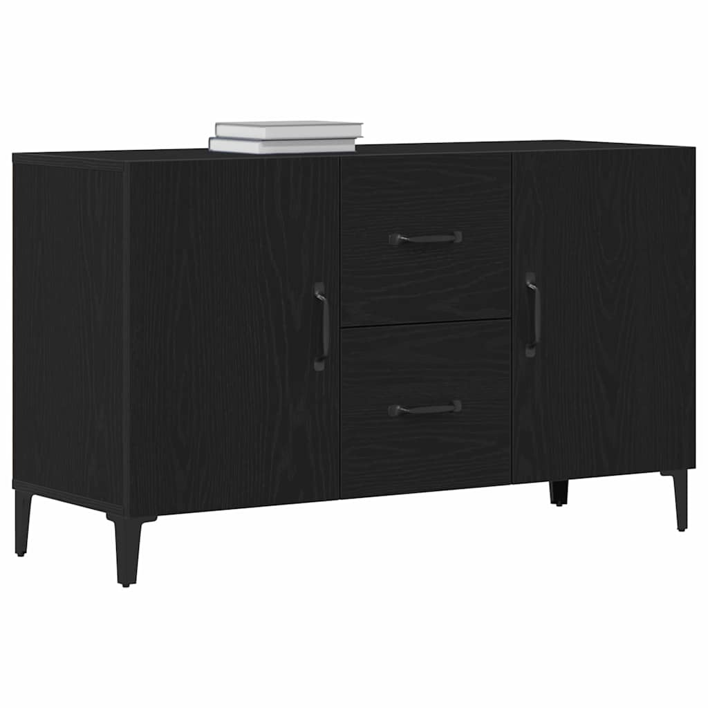 Credenza con cassetto Nero 100 x 36 x 60 cm Legno multistrato