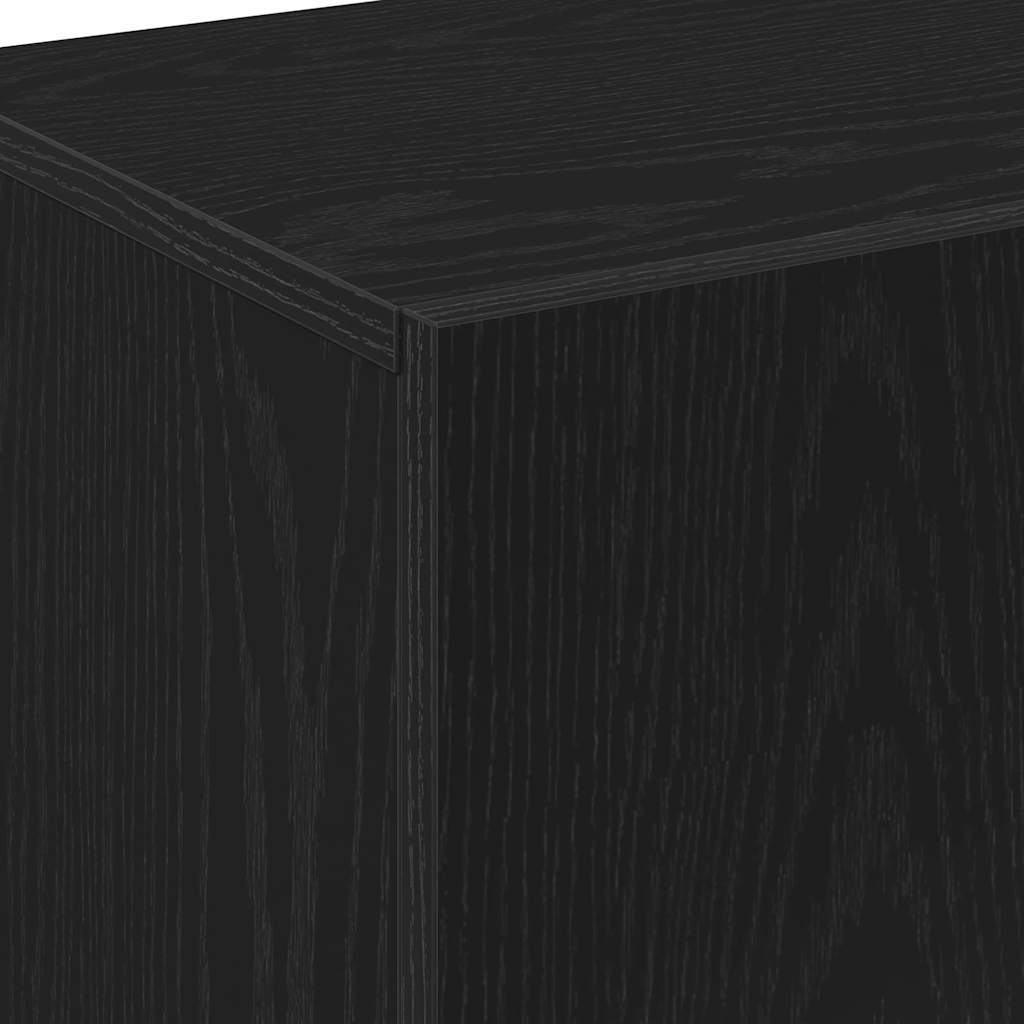 Credenza con cassetto Nero 70 x 31 x 115 cm Legno multistrato