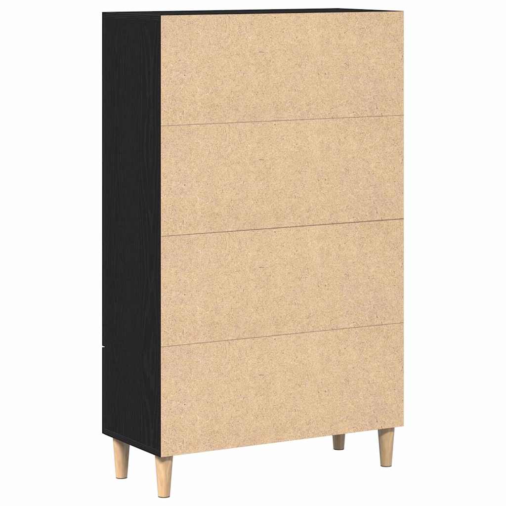 Credenza con cassetto Nero 70 x 31 x 115 cm Legno multistrato