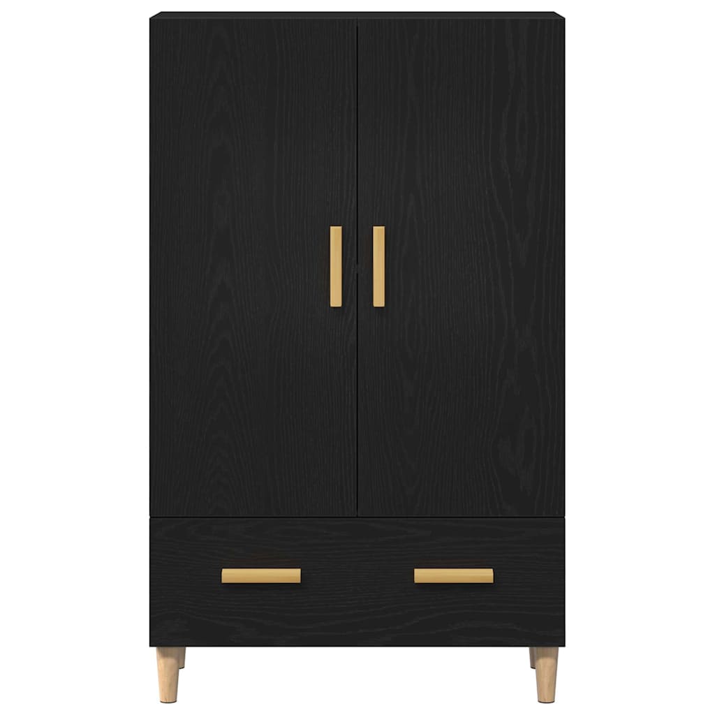 Credenza con cassetto Nero 70 x 31 x 115 cm Legno multistrato