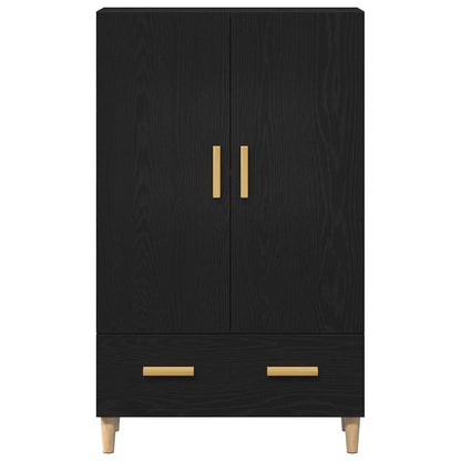 Credenza con cassetto Nero 70 x 31 x 115 cm Legno multistrato