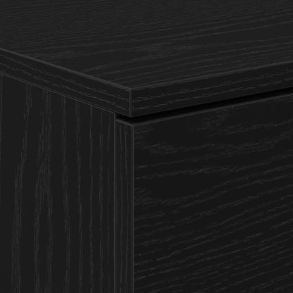 Armadio da Notte Rovere Nero 40 x 65 x 65 cm Legno multistrato | homemem39