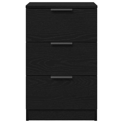 Armadio da Notte Rovere Nero 40 x 65 x 65 cm Legno multistrato | homemem39