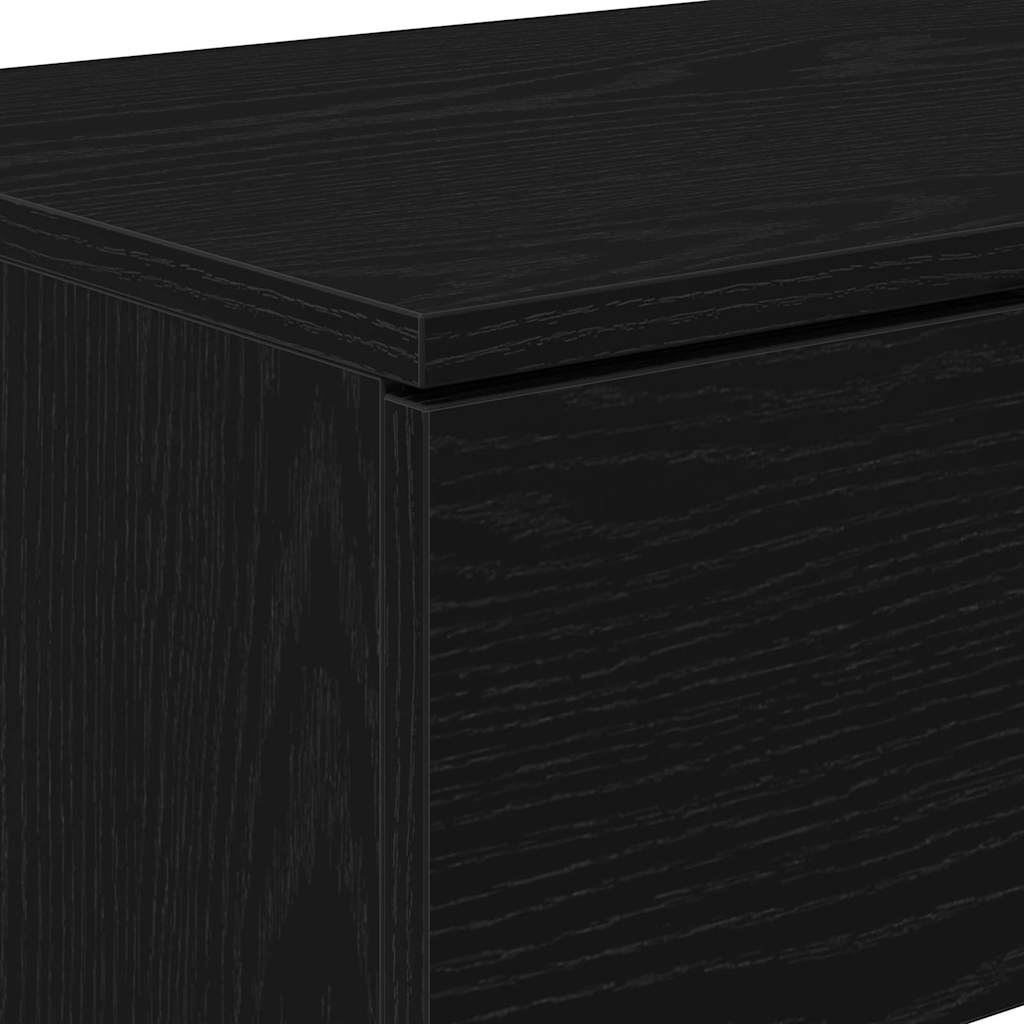 Tavolo consolle Rovere nero 90 x 36 x 75 cm Legno multistrato