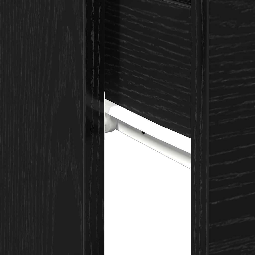 Tavolo consolle Rovere nero 90 x 36 x 75 cm Legno multistrato