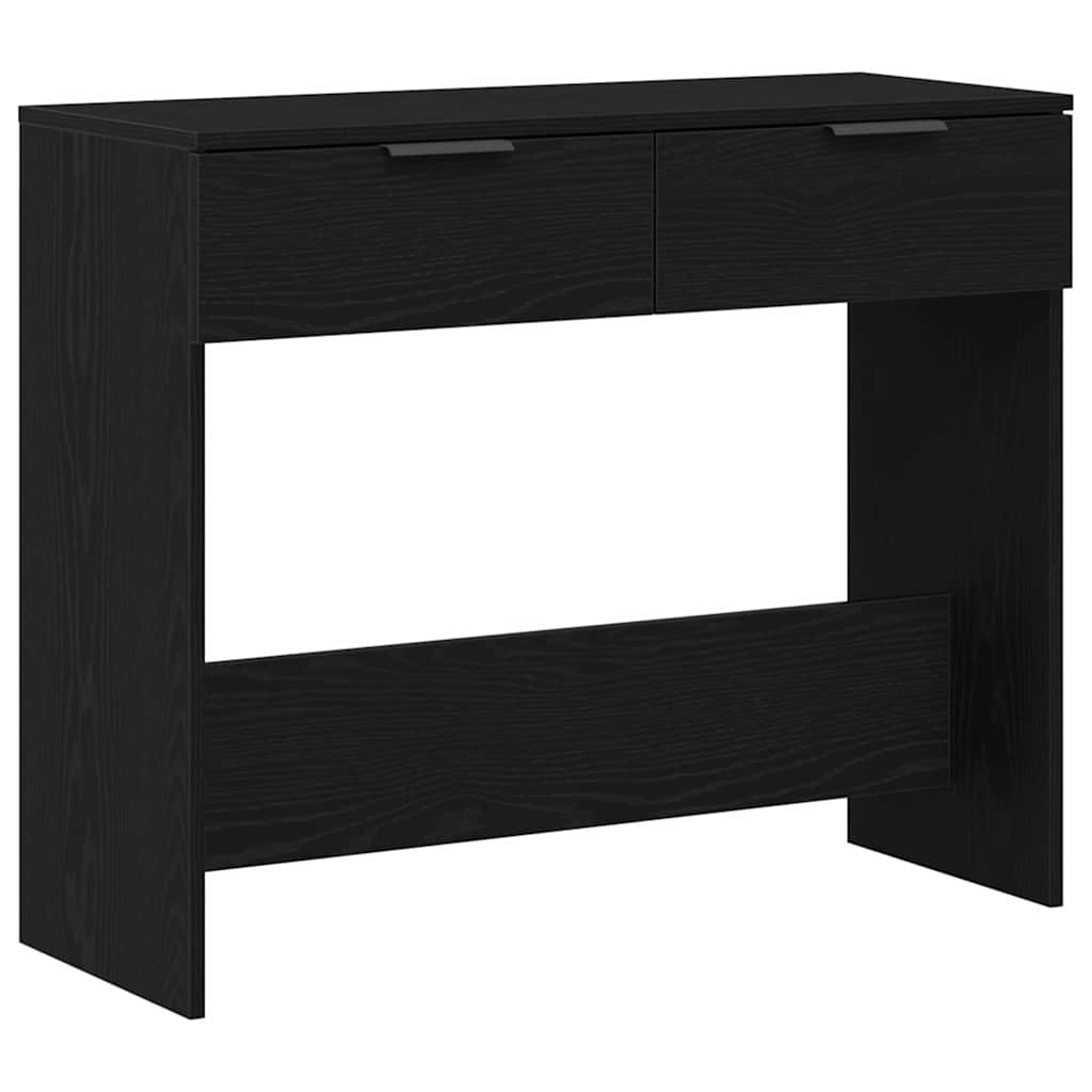 Tavolo consolle Rovere nero 90 x 36 x 75 cm Legno multistrato