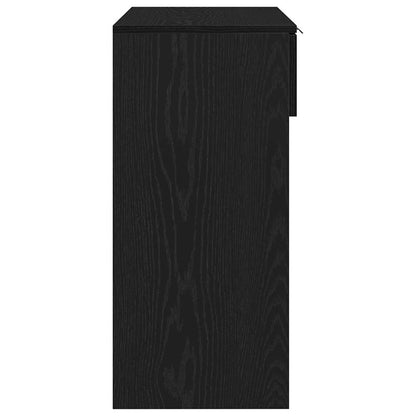 Tavolo consolle Rovere nero 90 x 36 x 75 cm Legno multistrato