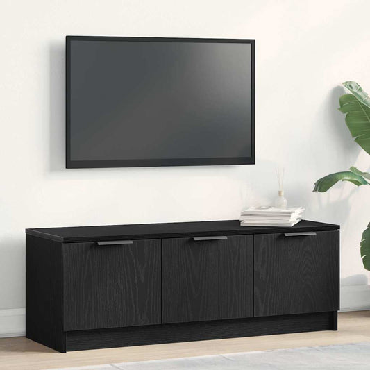 Mobile TV Rovere nero 102 x 35 x 36.5 cm Legno multistrato
