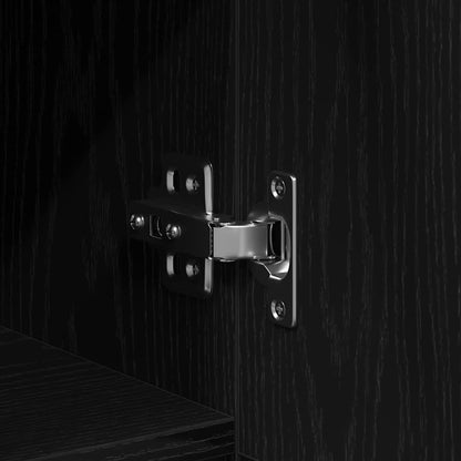 Sideboards 2 pcs Rovere nero 30 x 30 x 70 cm Legno multistrato