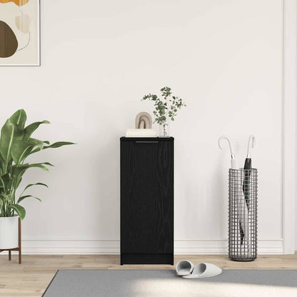 Mobile per scarpe con lo scaffale Rovere Nero 29,5 x 35 x 70 cm