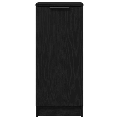 Mobile per scarpe con lo scaffale Rovere Nero 29,5 x 35 x 70 cm