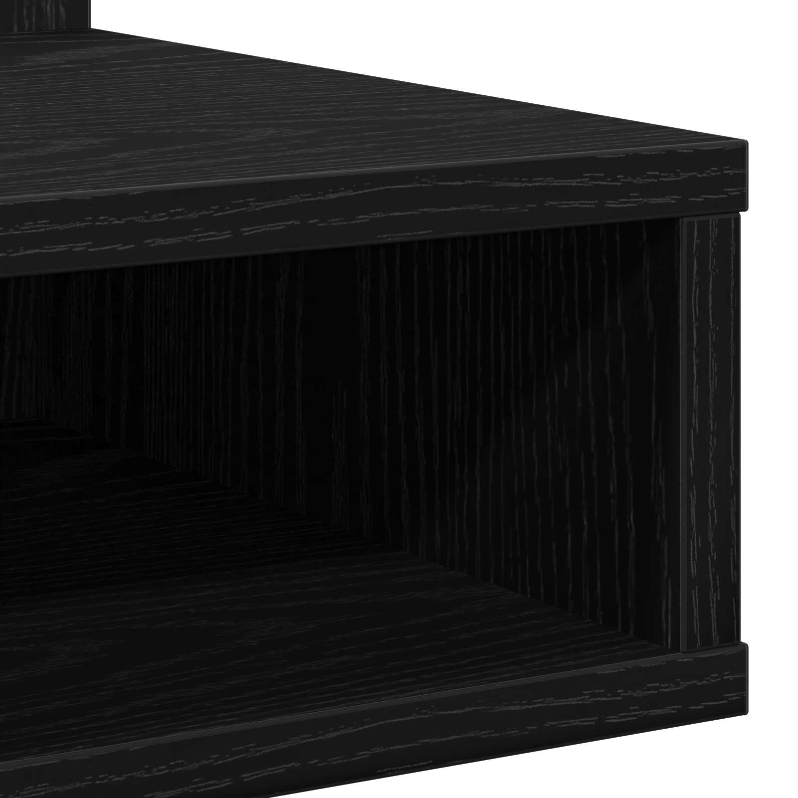 Mobiletto per specchio Rovere Nero 90 x 31,5 x 62 cm | homemem39