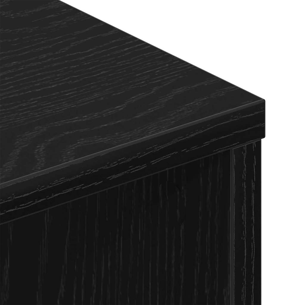 Mobili TV 2 pcs Rovere nero 80 x 30 x 30 cm Legno multistrato