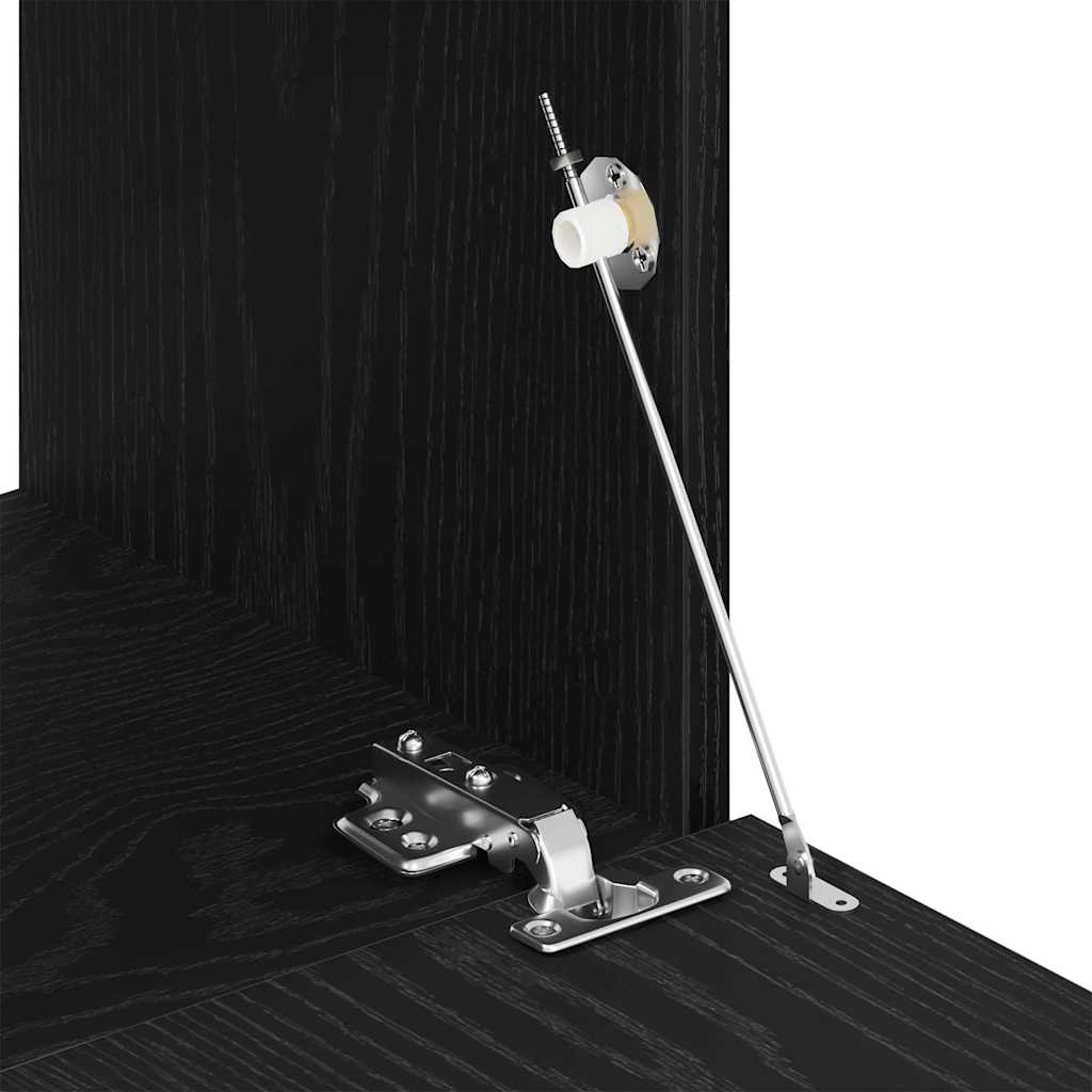 Mobili TV 2 pcs Rovere nero 80 x 30 x 30 cm Legno multistrato