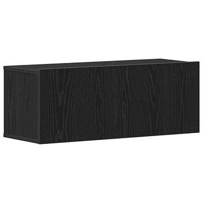 Mobili TV 2 pcs Rovere nero 80 x 30 x 30 cm Legno multistrato