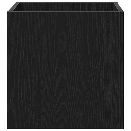 Scatola per vasi Rovere nero 40 x 40 x 40 cm Legno multistrato