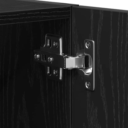 Armadietto a muro Rovere Nero 60 x 30 x 70 cm Legno multistrato | homemem39