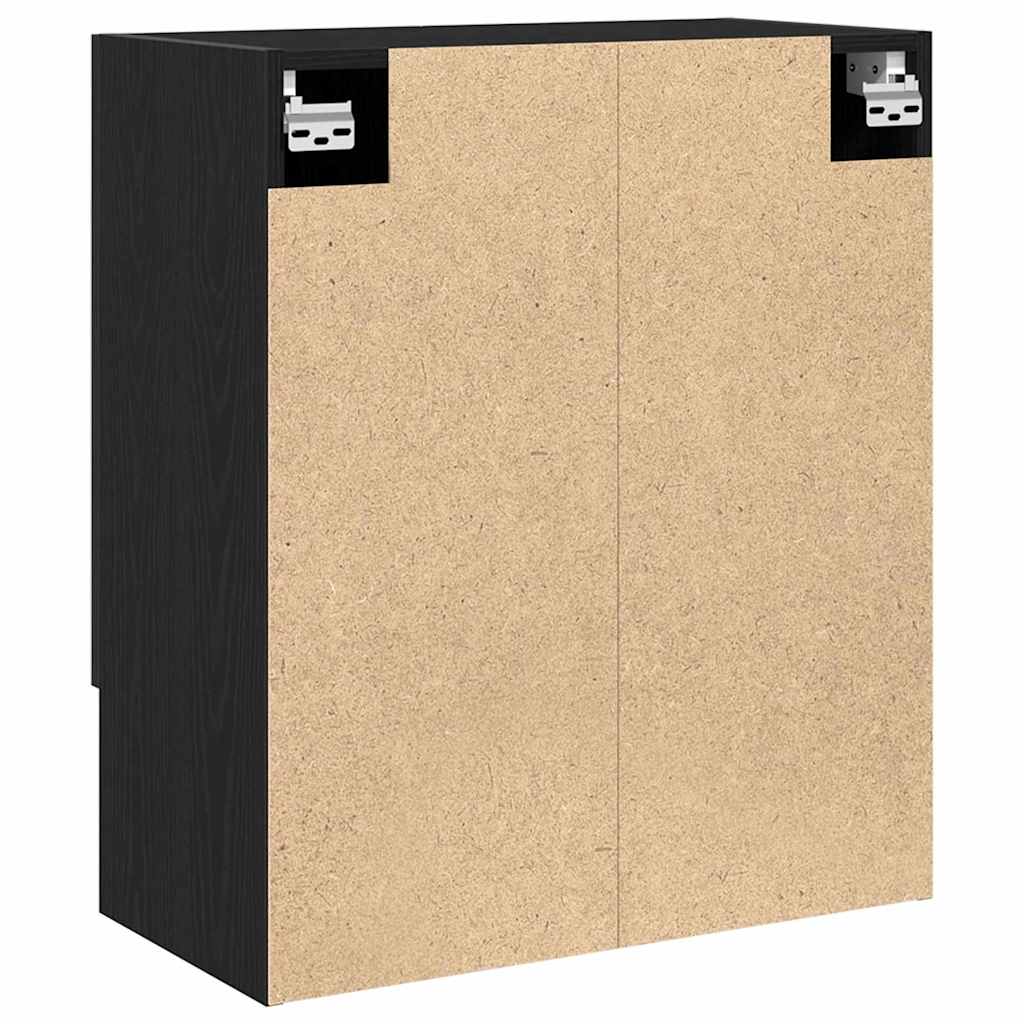 Armadietto a muro Rovere Nero 60 x 30 x 70 cm Legno multistrato | homemem39