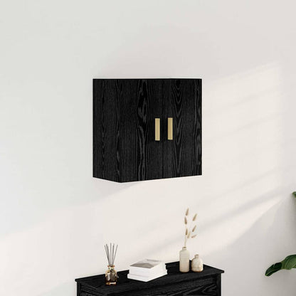Armadietto a muro Rovere Nero 60 x 30 x 60 cm Legno multistrato | homemem39