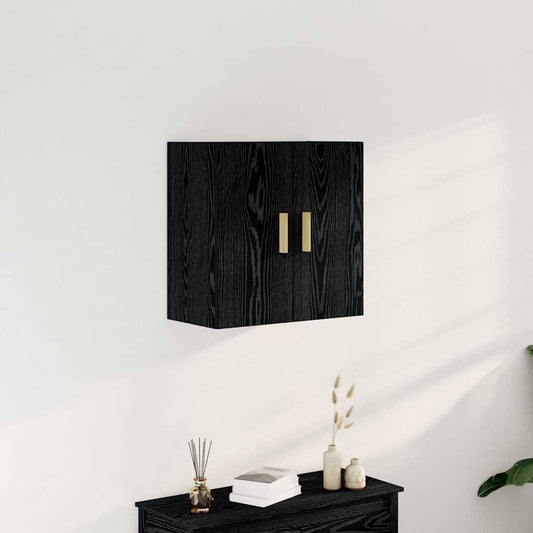 Armadietto a muro Rovere Nero 60 x 30 x 60 cm Legno multistrato | homemem39