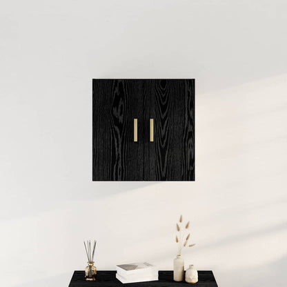 Armadietto a muro Rovere Nero 60 x 30 x 60 cm Legno multistrato | homemem39