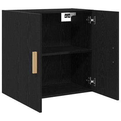Armadietto a muro Rovere Nero 60 x 30 x 60 cm Legno multistrato | homemem39