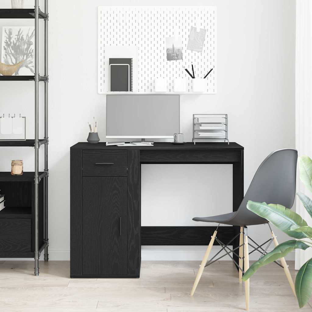 Scrivania Rovere Nero 100 x 49 x 74 cm Legno ingegnerizzato