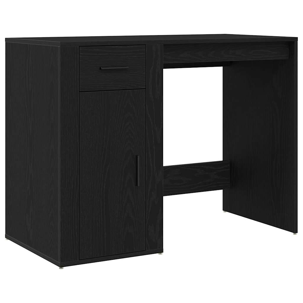 Scrivania Rovere Nero 100 x 49 x 74 cm Legno ingegnerizzato