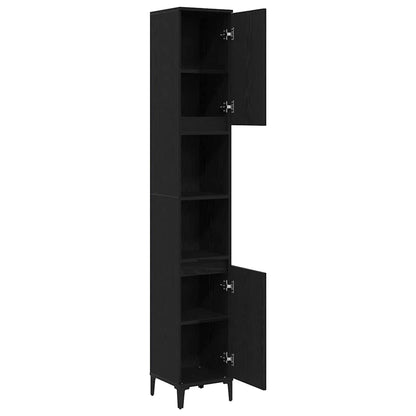 Mobile da Bagno Rovere Nero 30 x 30 x 190 cm | homemem39